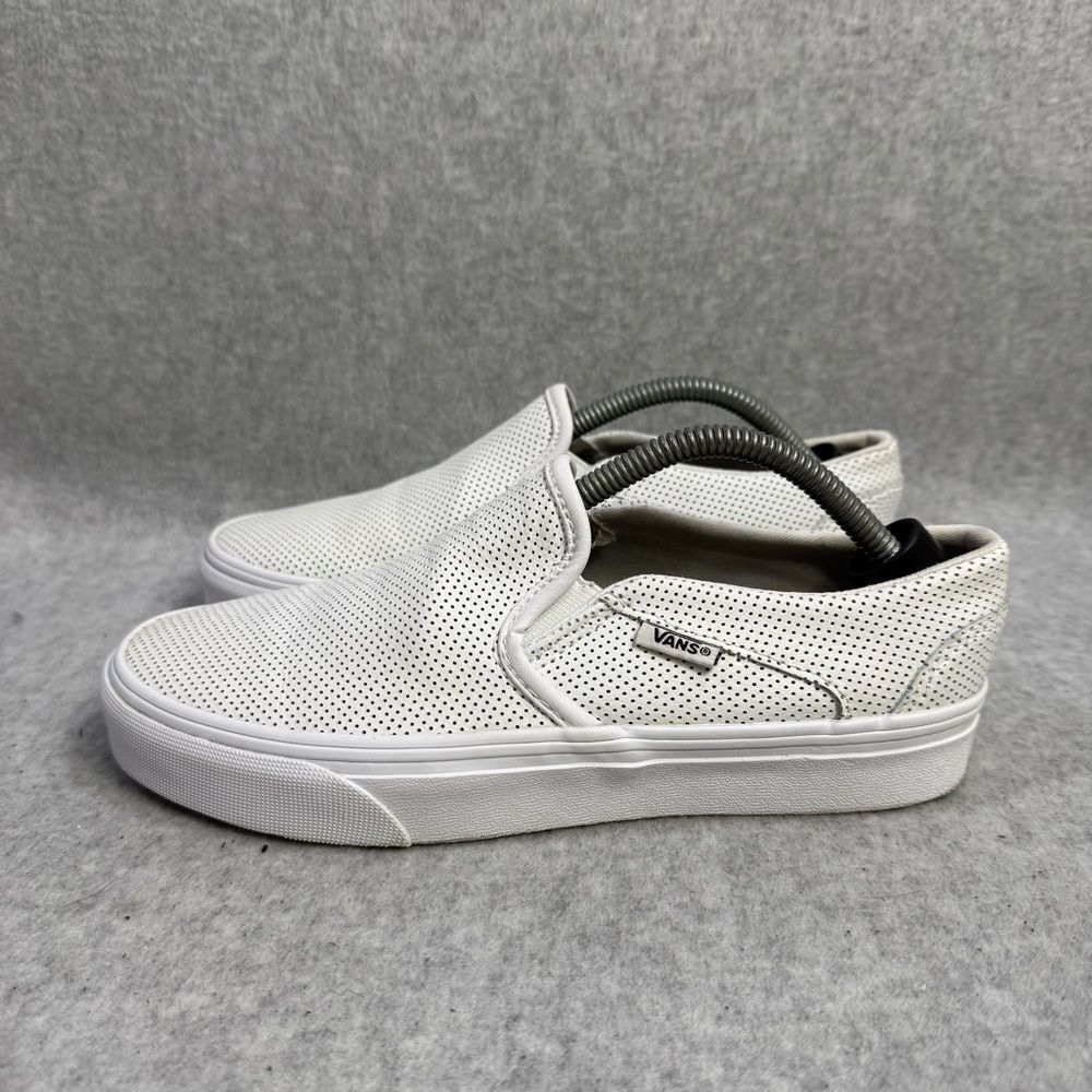 Vans Women's White Slip-On Shoes
